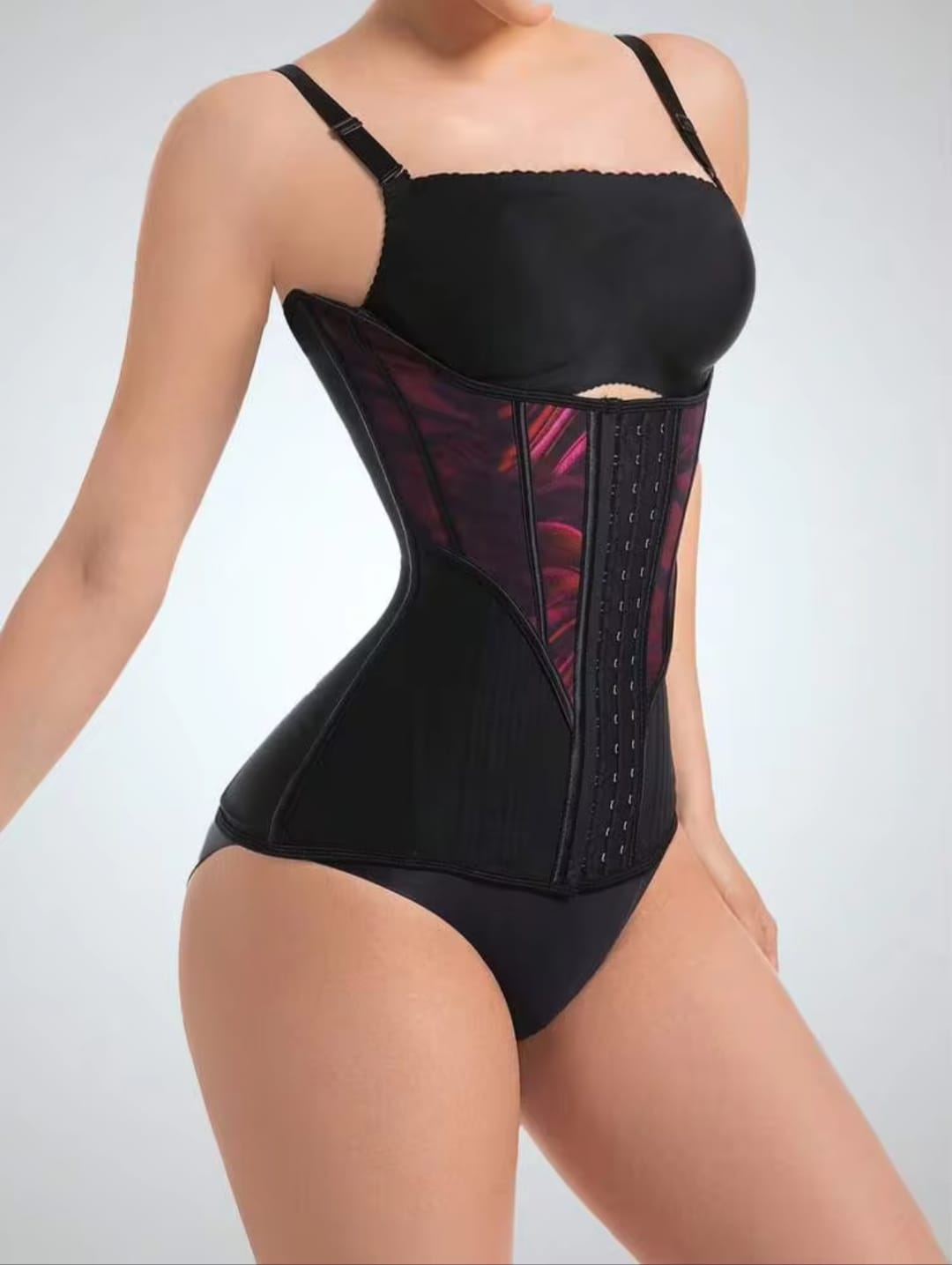 Premium 9 Steel Boned Breathable Mesh Underbust Waist Trainer Corset Top — Hourglass Body Shaper